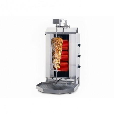 Machine Grill à Kebab GAZ 3 brûleurs 60kg